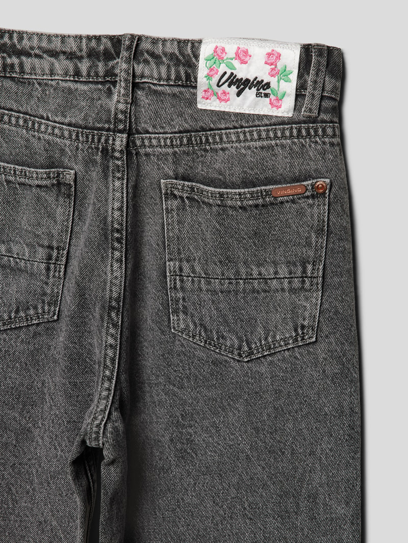 Jeans im 5-Pocket-Design Modell 'CHIARA' in mittelgrau