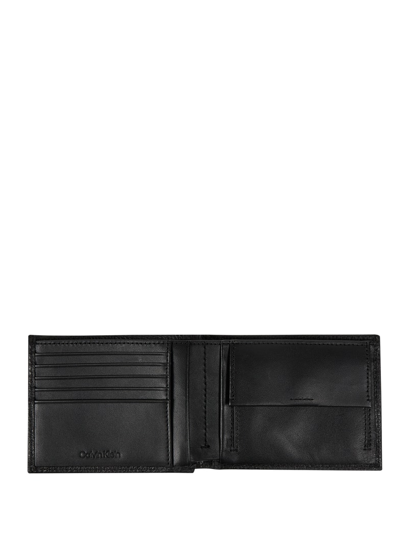 Portemonnaie aus Leder in schwarz
