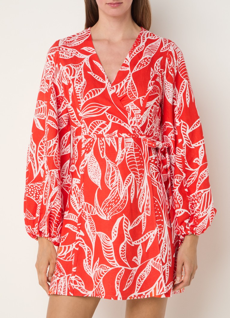 Rochie Charlotte Wrap de Phase Eight cu imprimeu de frunze