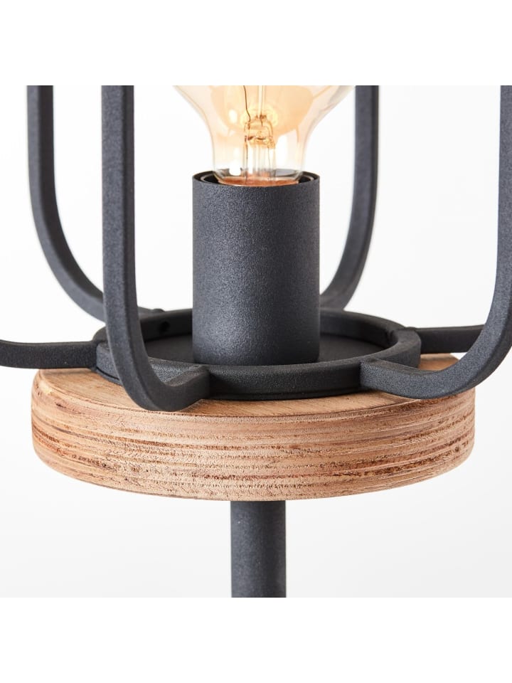 Brilliant Standleuchte, 1-flammig Tosh ⌀ 25 cm in antik holz/schwarz korund günstig kaufen onesize