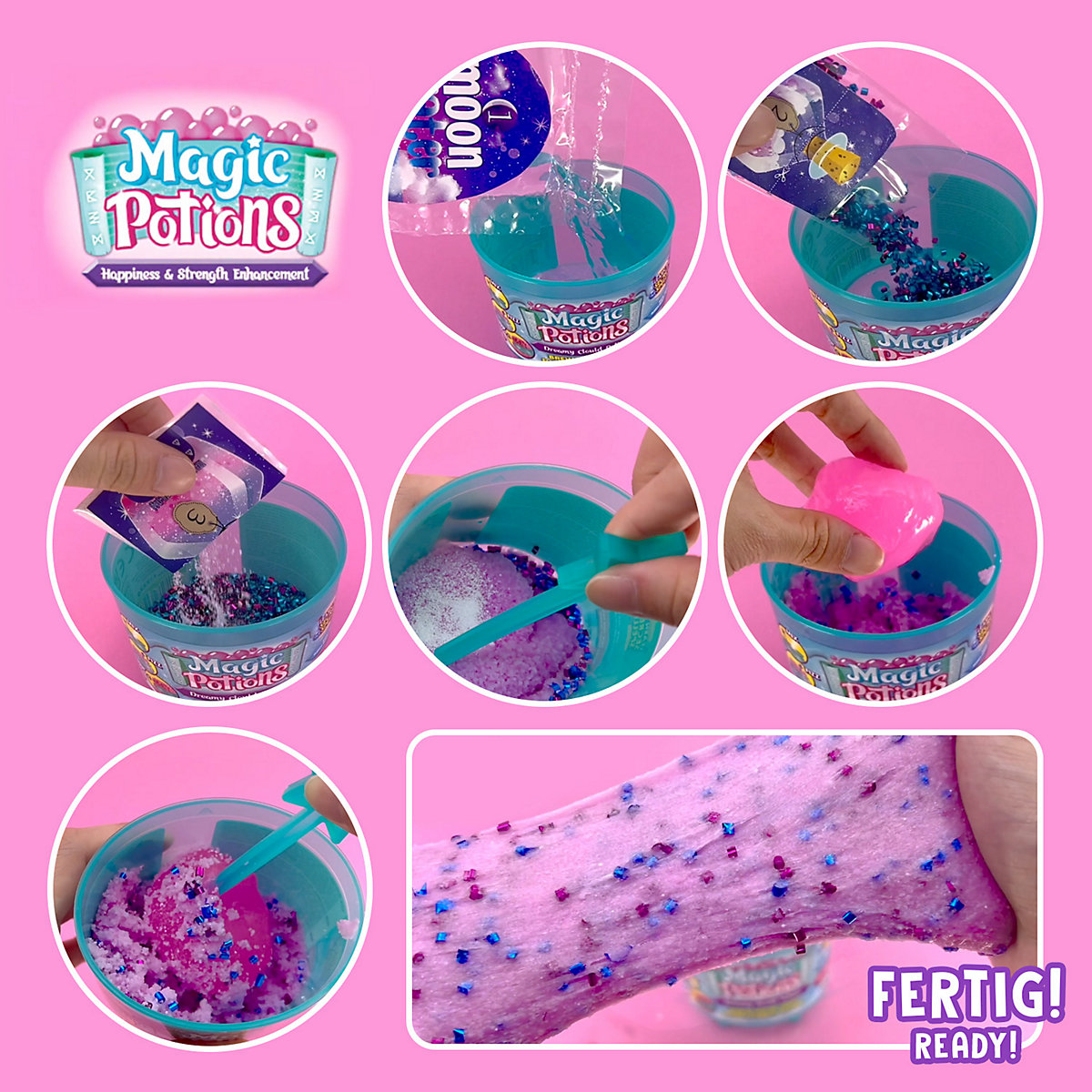 SLIMY® Magic Potion - Dreamy Cloud und Squishy Droplet - Magischer Zauberschleim zum Selbstbrauen!