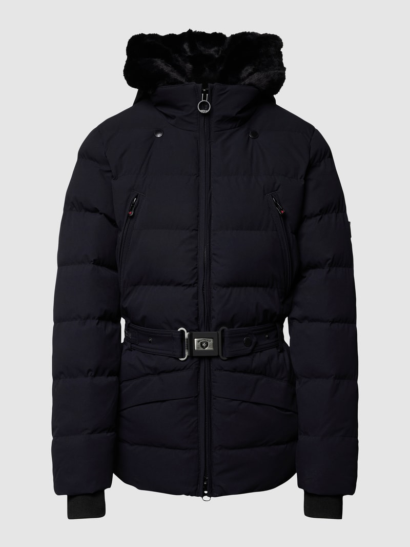Funktionsjacke mit abnehmbarer Kapuze Modell 'Mayfair' in marineblau