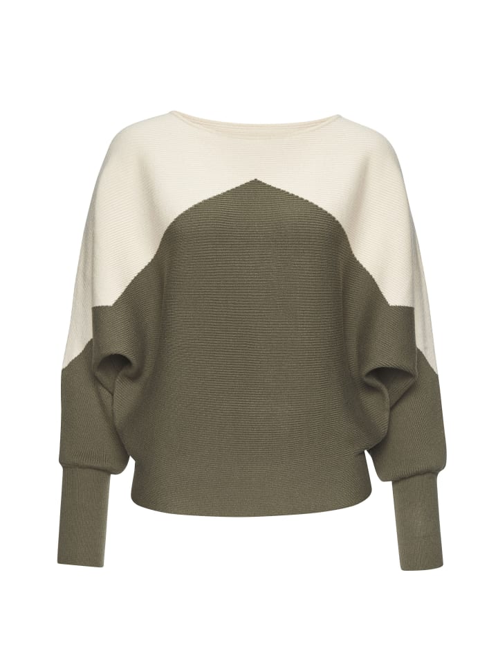 LASCANA Strickpullover in creme-khaki günstig kaufen