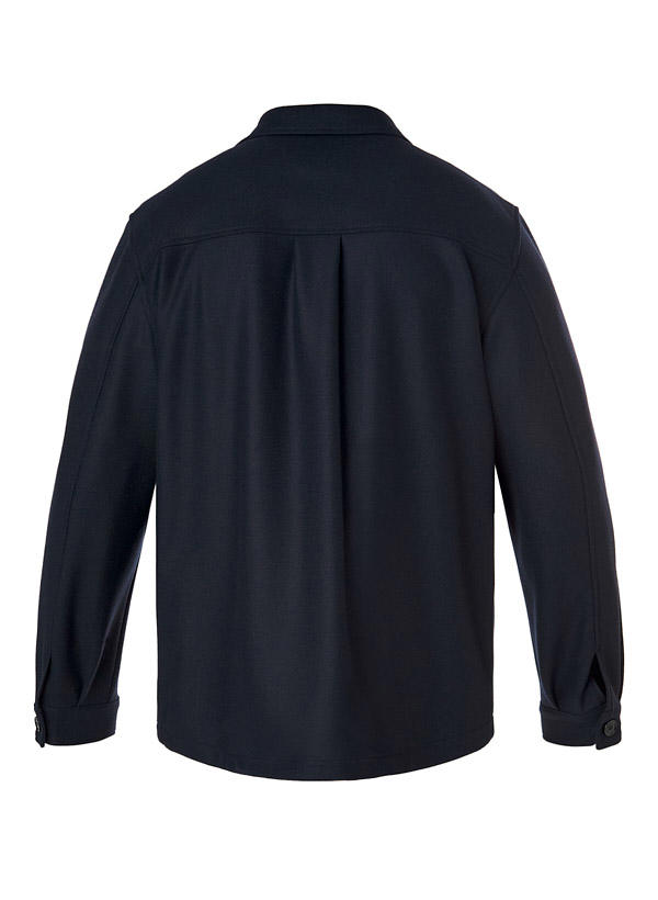 BOSS Black, Overshirt, Relaxed Fit, Wolle, dunkelbau