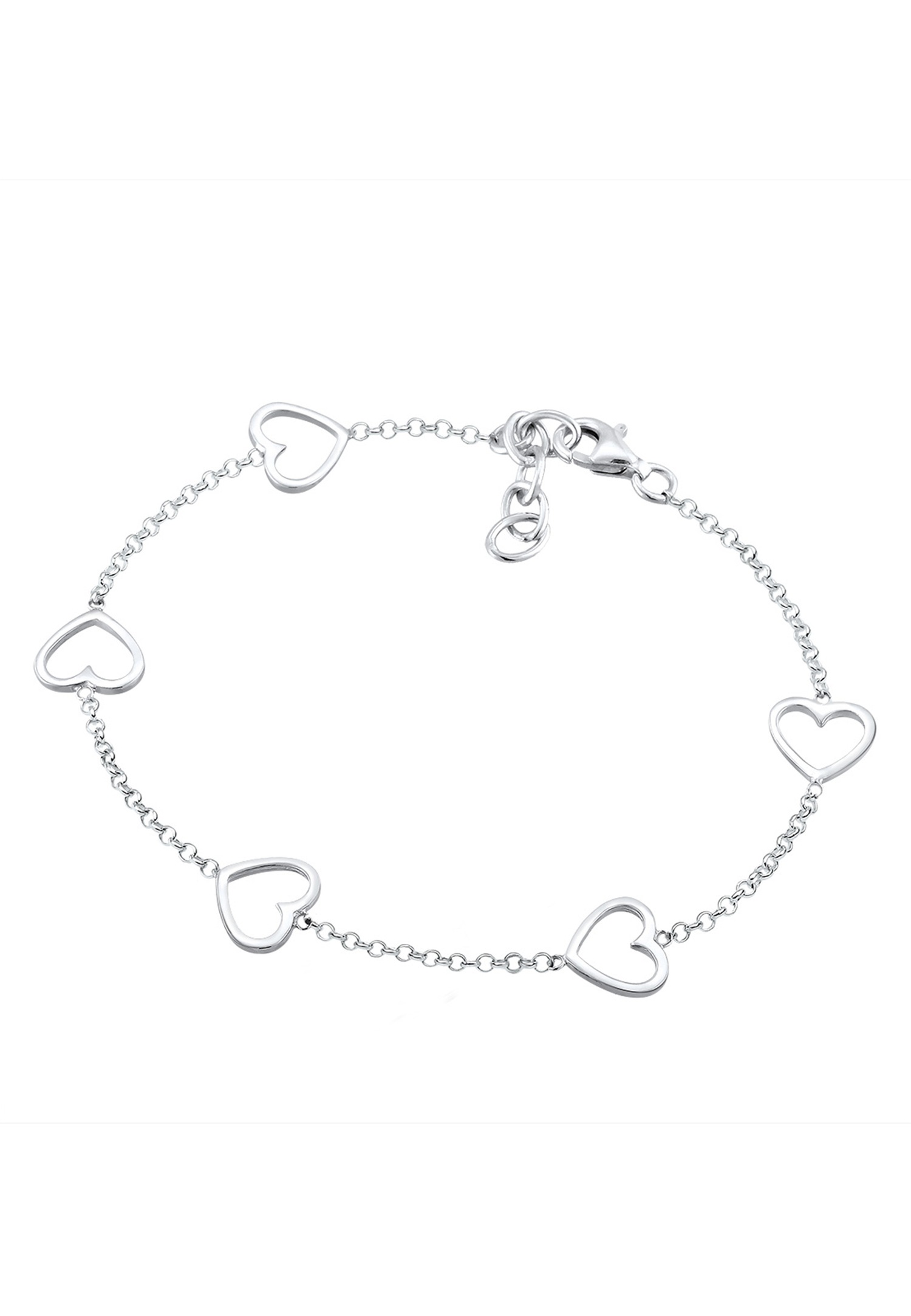 Elli Herz Liebe Basic Trend s izrezom Romantik 925 Srebrna