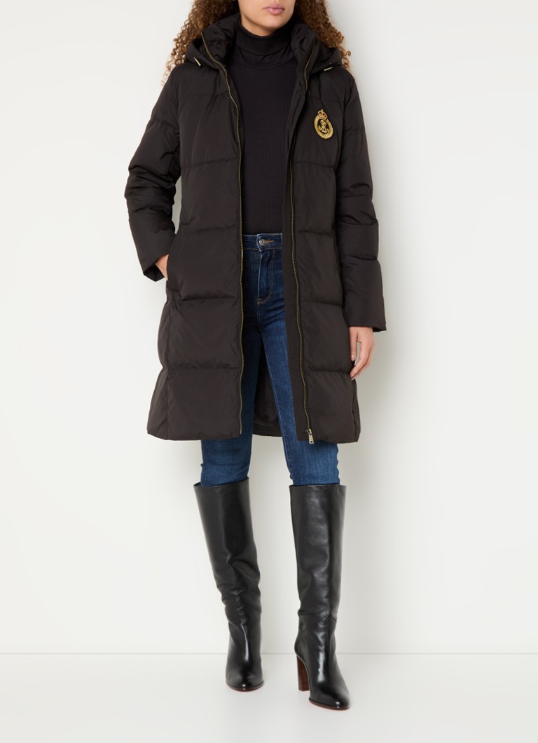 Ralph Lauren  Longline puffer jas met donsvulling en capuchon