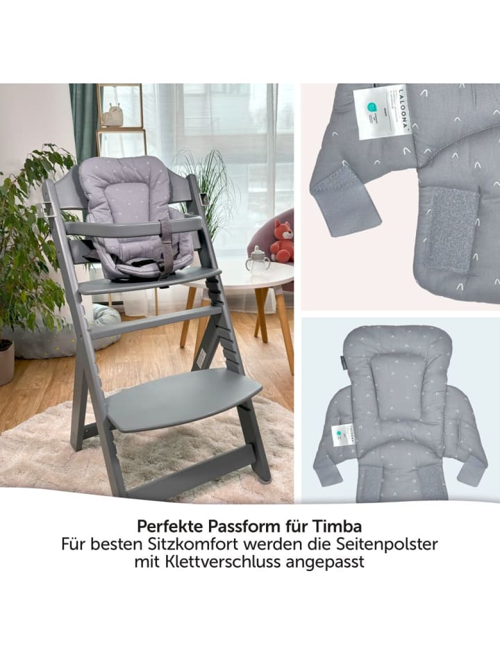 LaLoona Sitzverkleinerer für bebeconfort Timba Hochstuhl - in grau günstig kaufen onesize