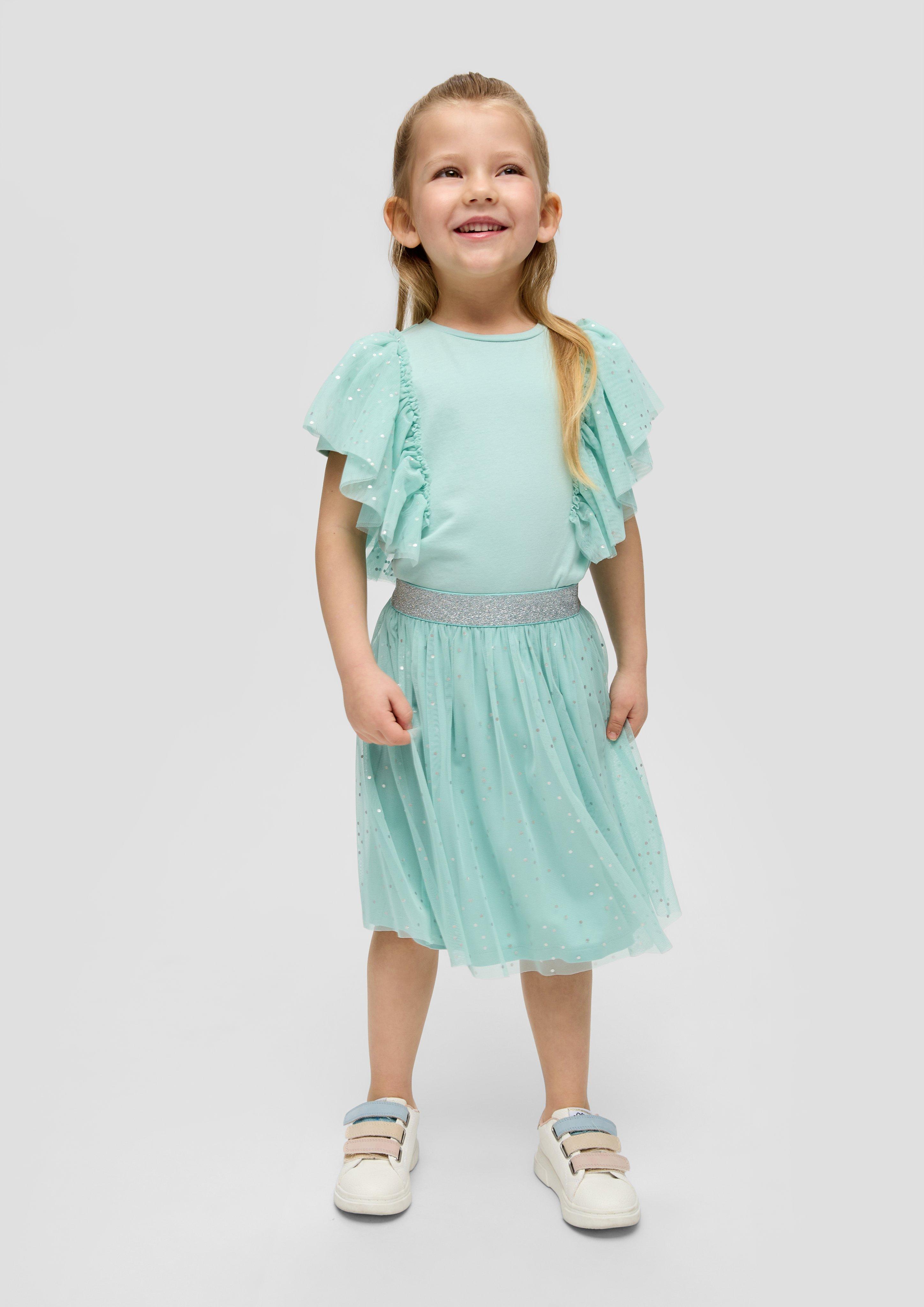 Rock mit Mesh-Layering  2140786-60A1