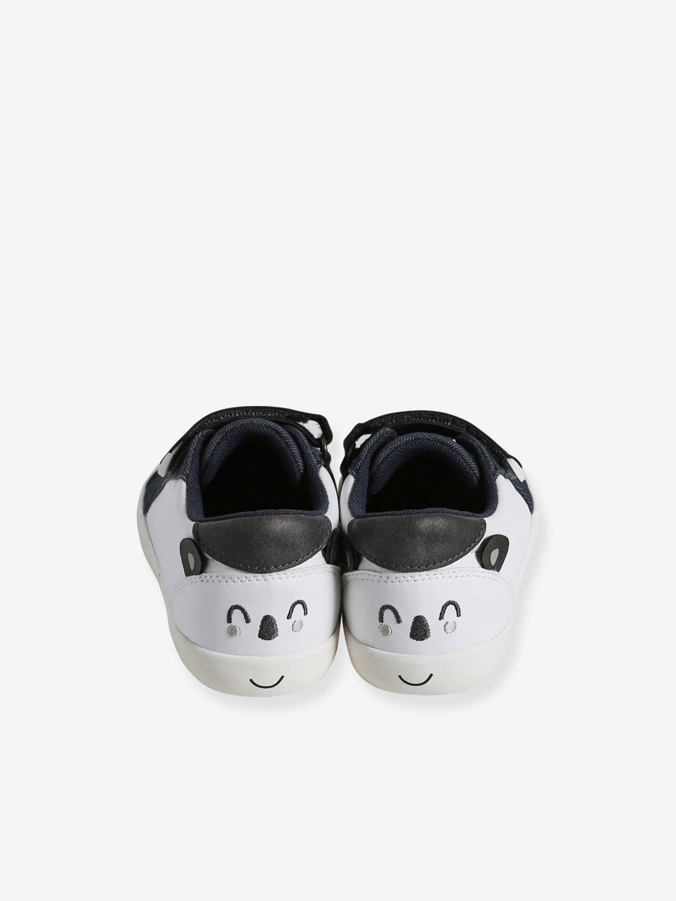 Vertbaudet Kinder Sneakers mit Anziehtrick - weiß