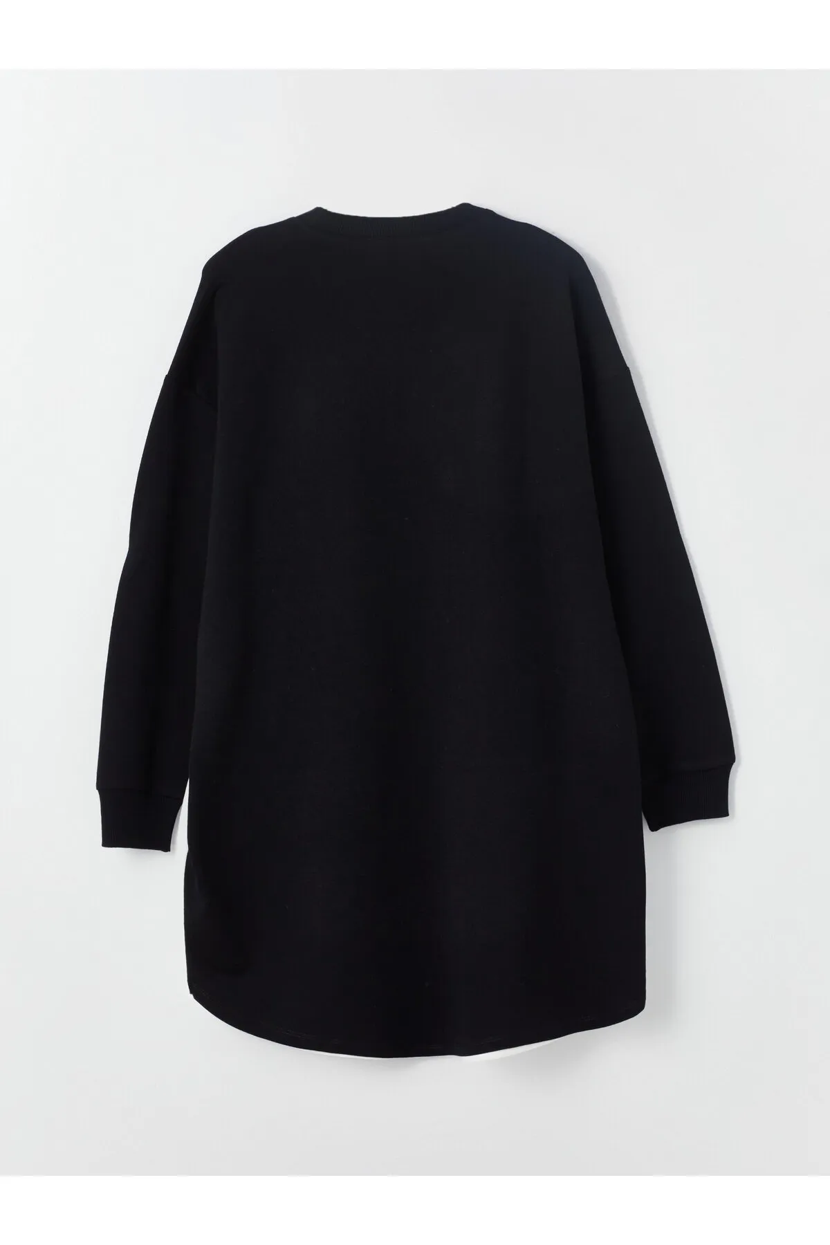 LC Waikiki  Rundhalsausschnitt, einfarbig, langärmelig, Oversize-Damen-Sweatshirt-Tunika