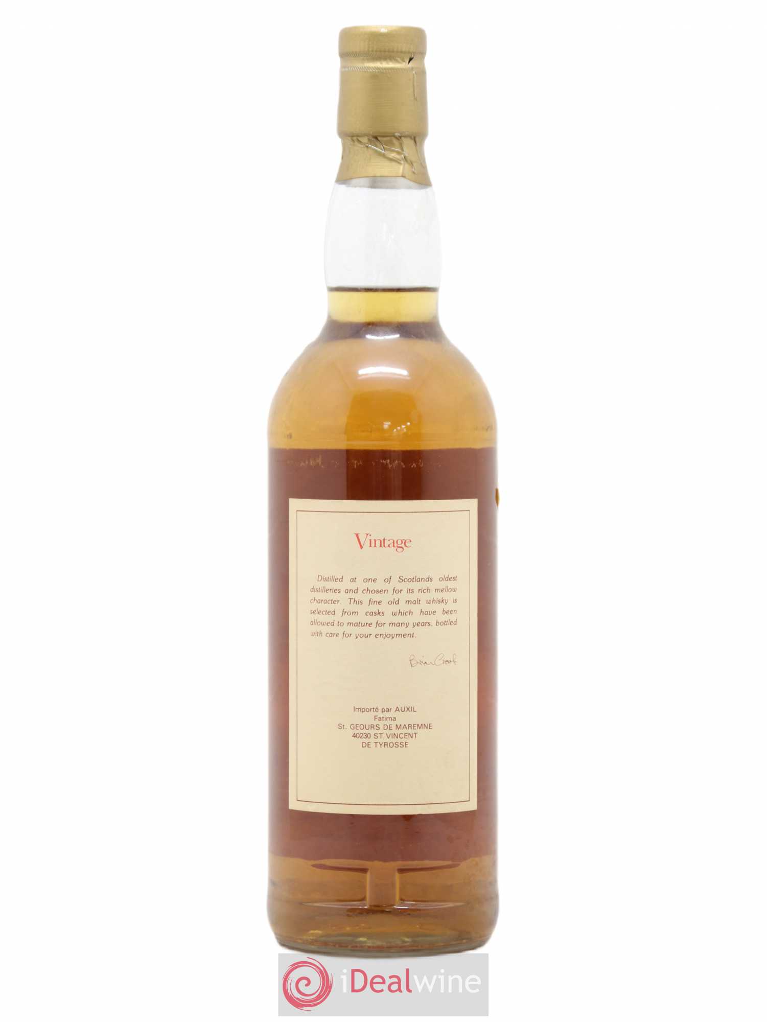 Whisky Whisky Vintage distilled at ORD Distillery 1970 - Lot de 1 Bouteille