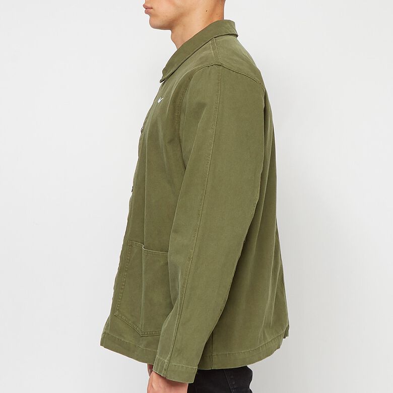 NIKE Life Unlined Chore Coat Jacket rough green/white
