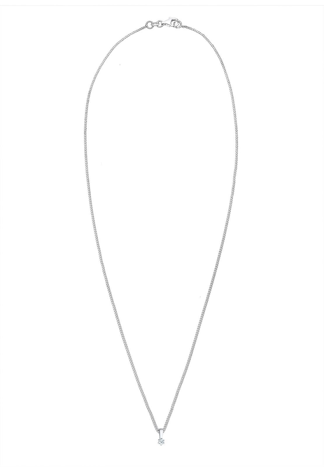Elegancki diamentowy pierścionek Elli DIAMONDS dla kobiet w kształcie koła (0,06 ct.) – srebro (925/1000)