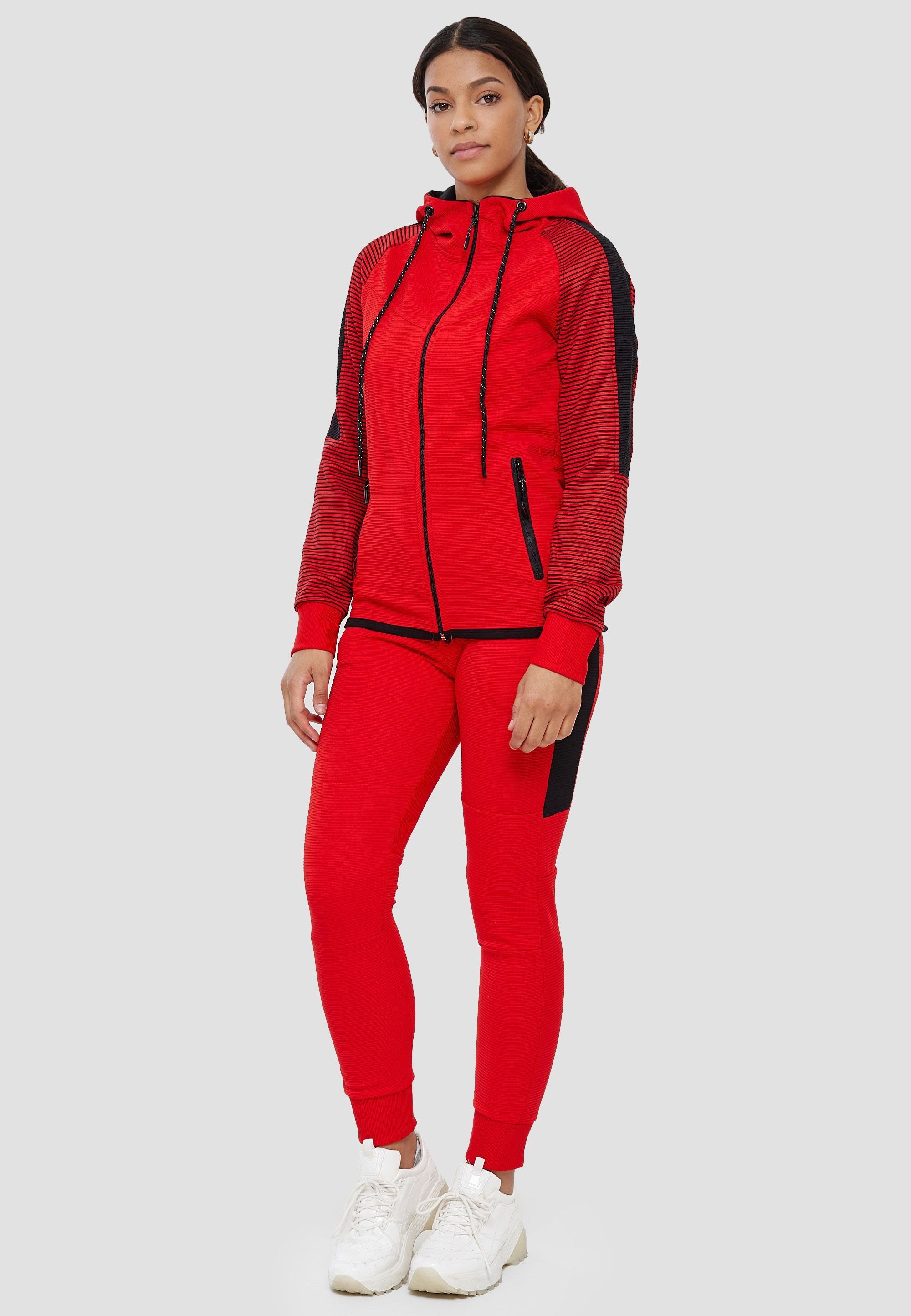 John Kayna Jogginganzug Damen Jogginganzug Trainingsanzug Frauen Sportanzug Streetwear Hoodie (2-tlg), Unisex