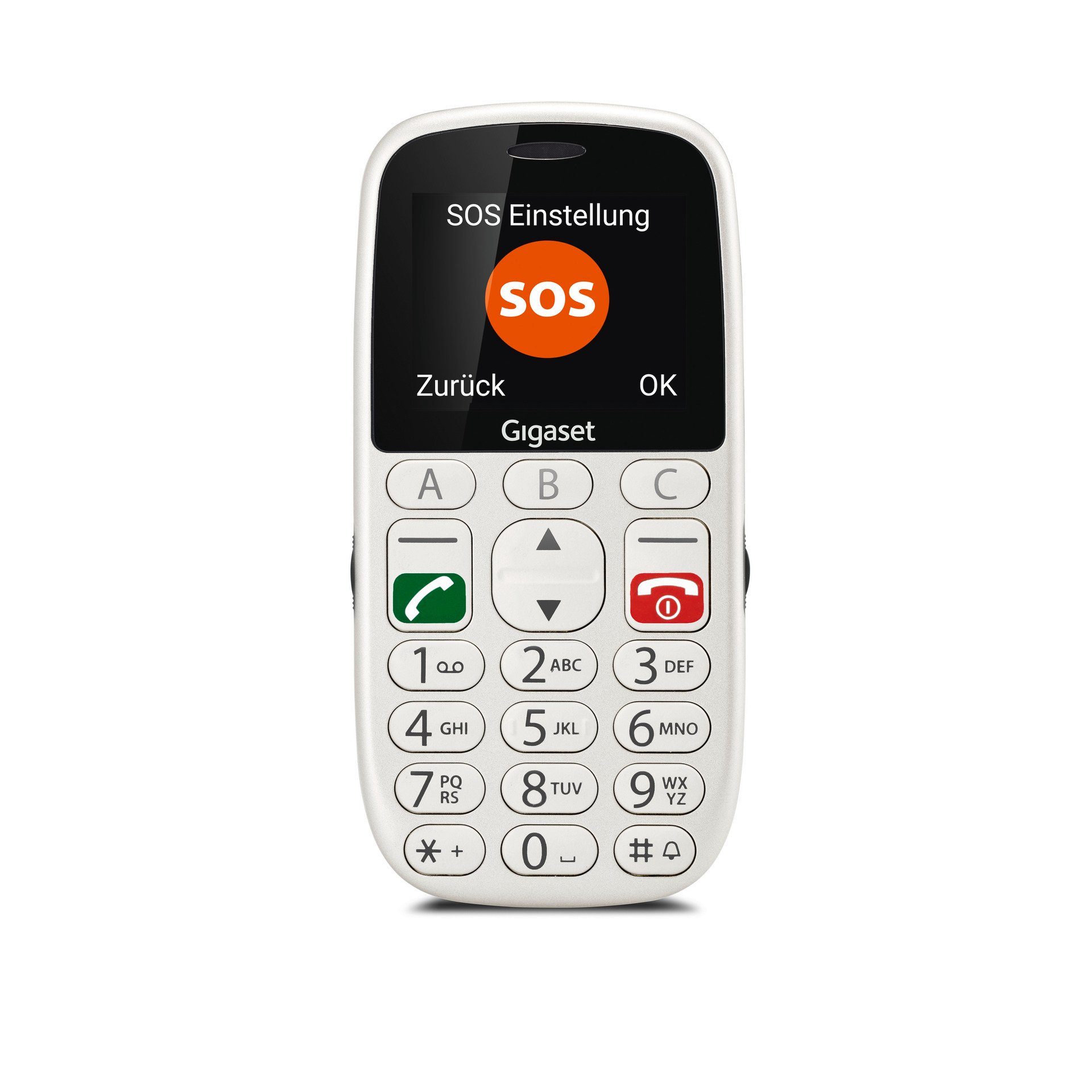 Gigaset GL390 Seniorenhandy (5,08 cm/2,2 Zoll, 32 GB Speicherplatz, 0,3 MP Kamera)
