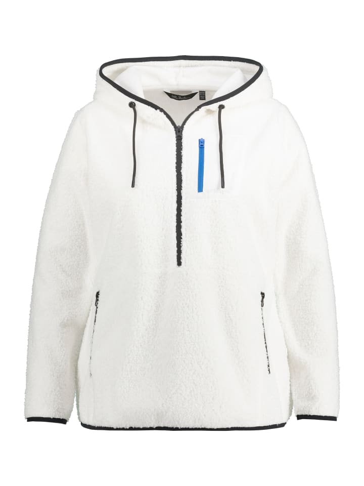 Ulla Popken Sweatjacke in schneeweiß günstig kaufen