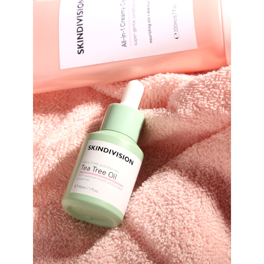 skindivision 100% d'huile d'arbre à thé pure huile multi-usages