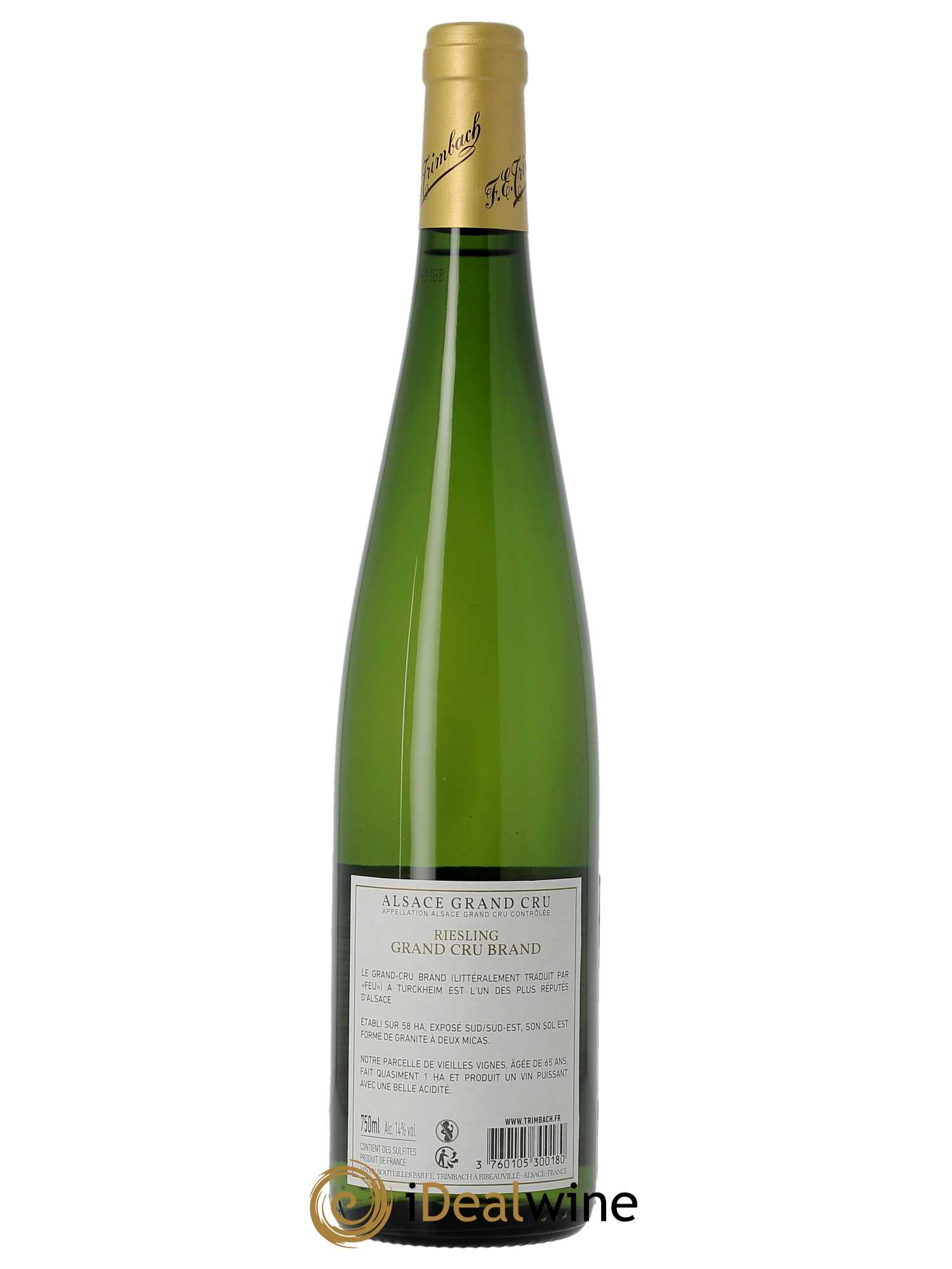 Riesling Grand Cru Brand Trimbach (Domaine)  2018 - Lot de 1 Bouteille