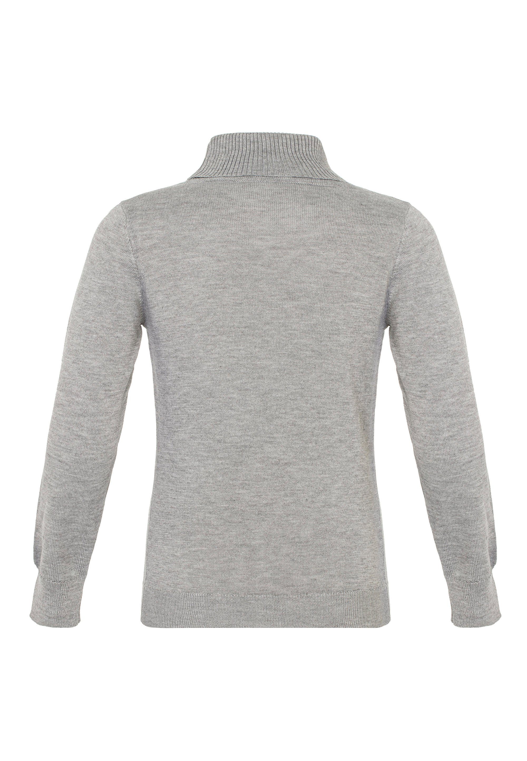 Cipo & Baxx Strickpullover mit edlem Karomuster