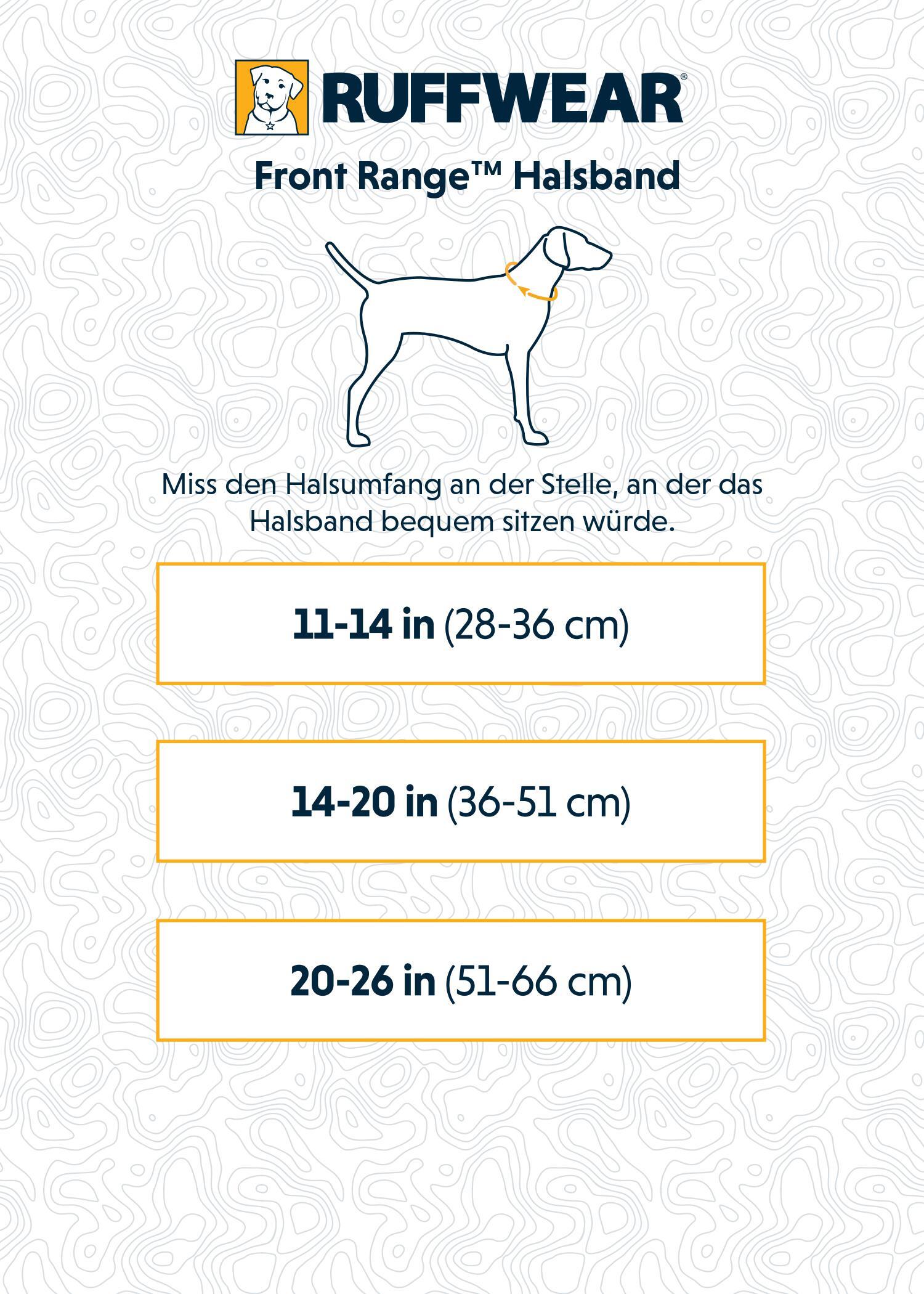 Ruffwear Hundehalsbänder Ruffwear Front Range™ Halsband blau/ türkis S