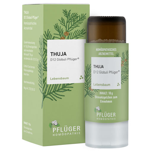 THUJA D 12 Globuli Pflüger Dosierspender  10 g  Globuli
