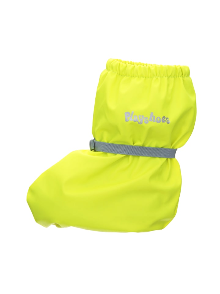 Playshoes Regenfüßlinge mit Fleece-Futter in Neongelb günstig kaufen