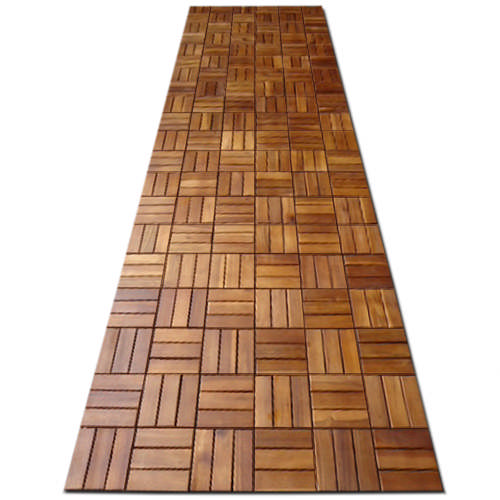 DEUBA Casaria Holzfliese Mosaik - ca. 30 x 30cm, Akazien braun