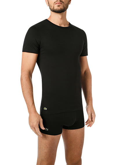 LACOSTE, T-Shirts, Slim Fit, Baumwolle, schwarz