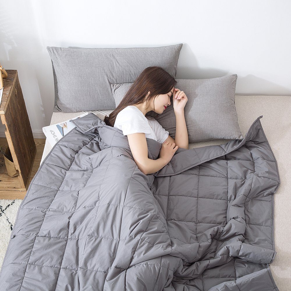 Gewichtsdecke, Therapiedecke GravityCare 7kg 150x200 cm Anti-Stress Gewichtsdecke, NYVI, Füllung: Mikroglasperlen, Bezug: Standard, Wohlfühlen & Besser schlafen - Schwere Bettdecke Entspannungsdecke
