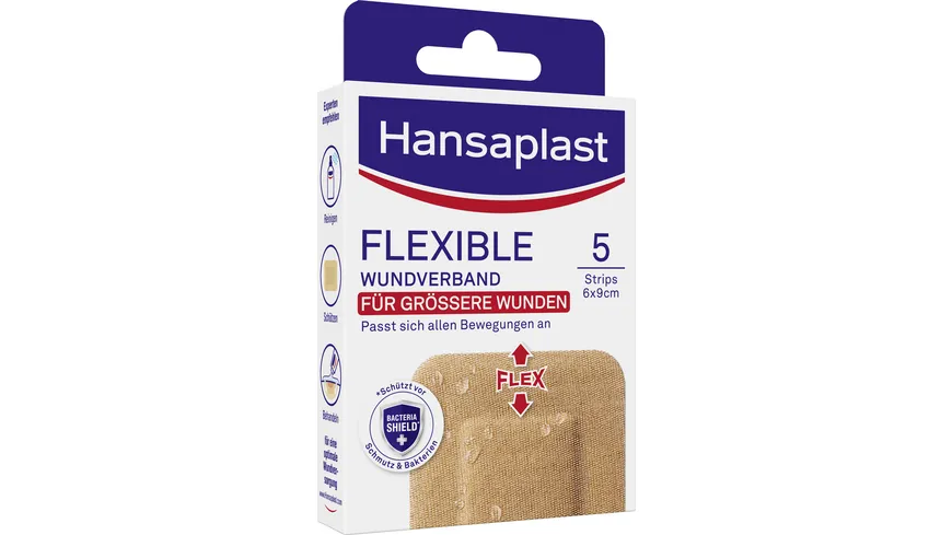 Hansaplast Flexible Wundverband 6x9 cm
