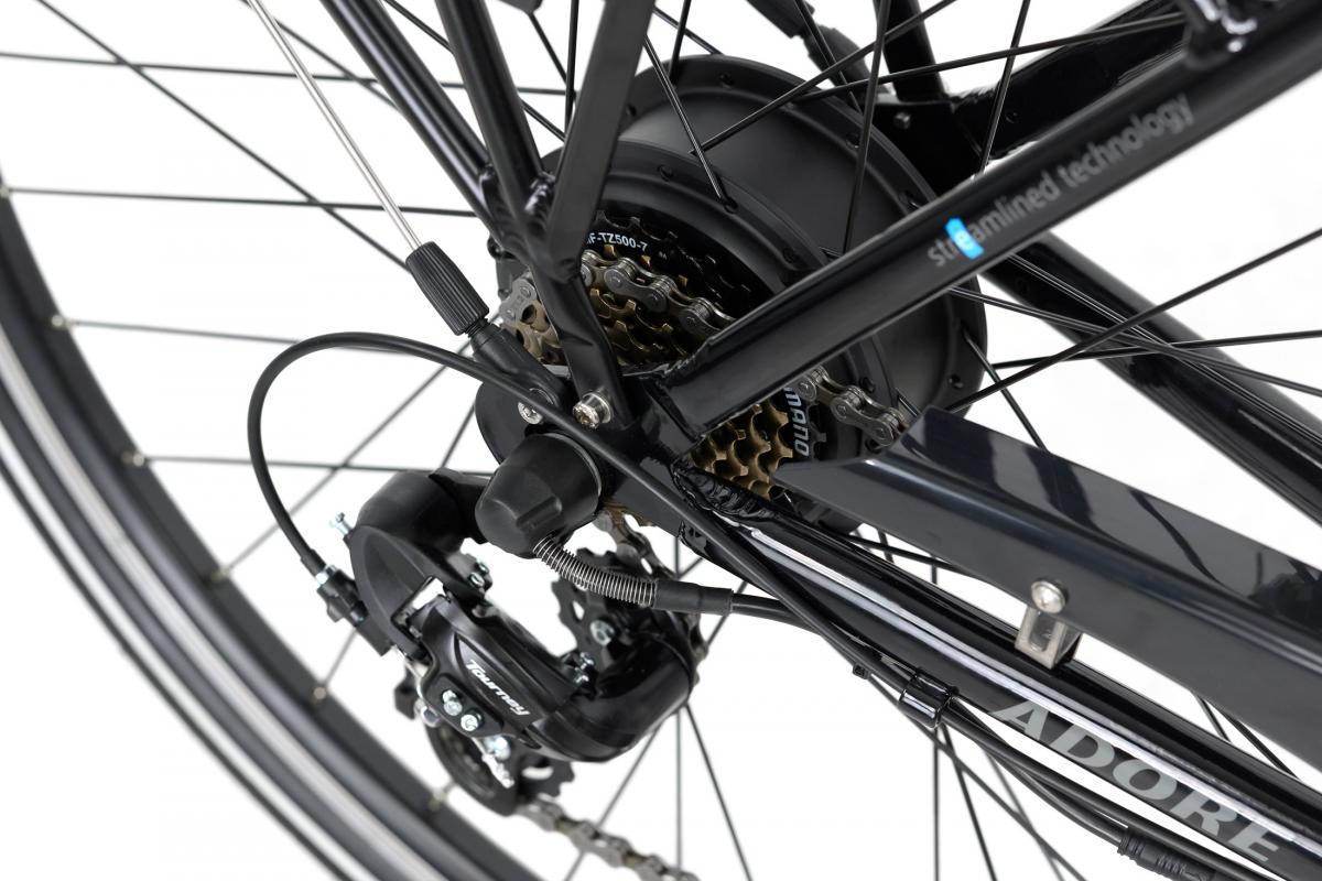 Adore Alu City Herren Pedelec Versailles 28'' E-Bike schwarz