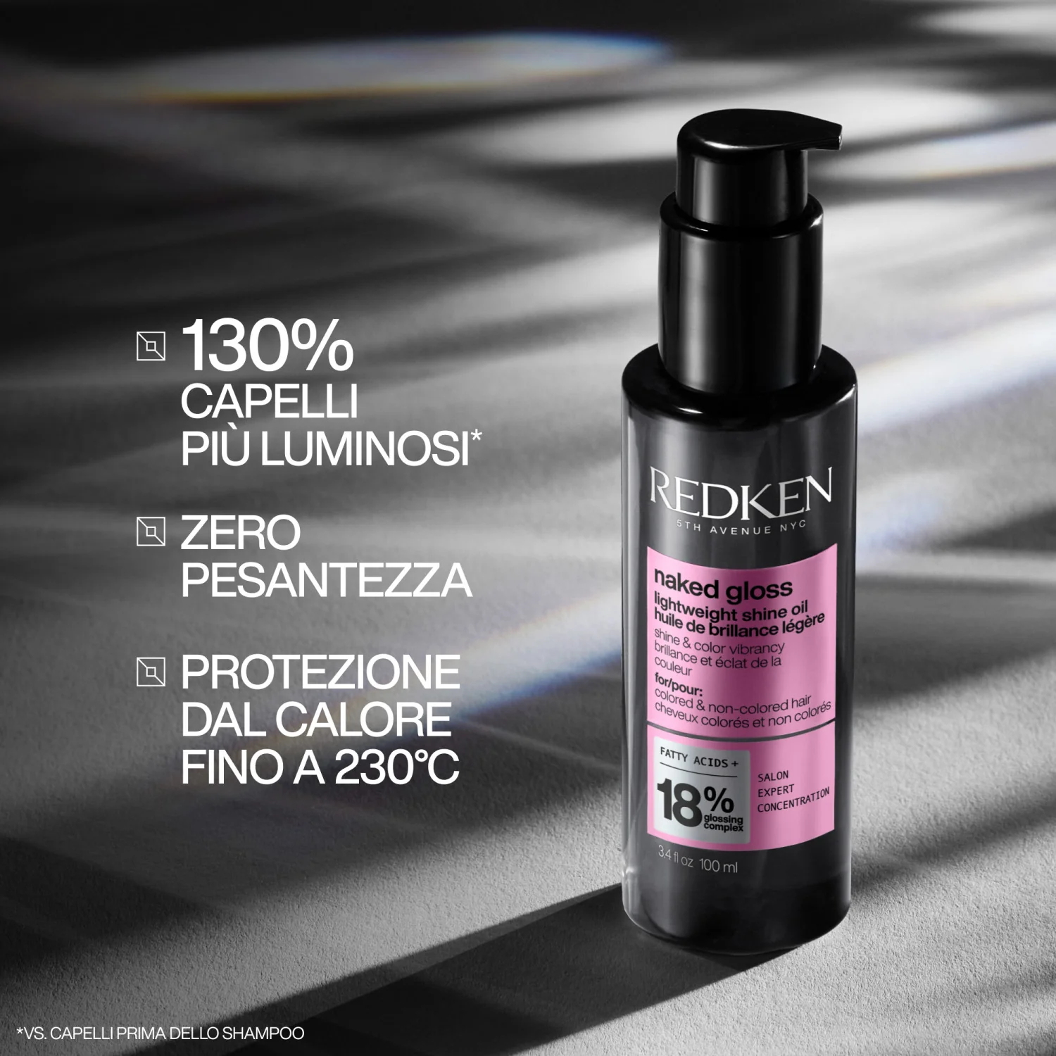 Acidic Color Gloss Naked Gloss Oil – Haarstyling- und Finishöl