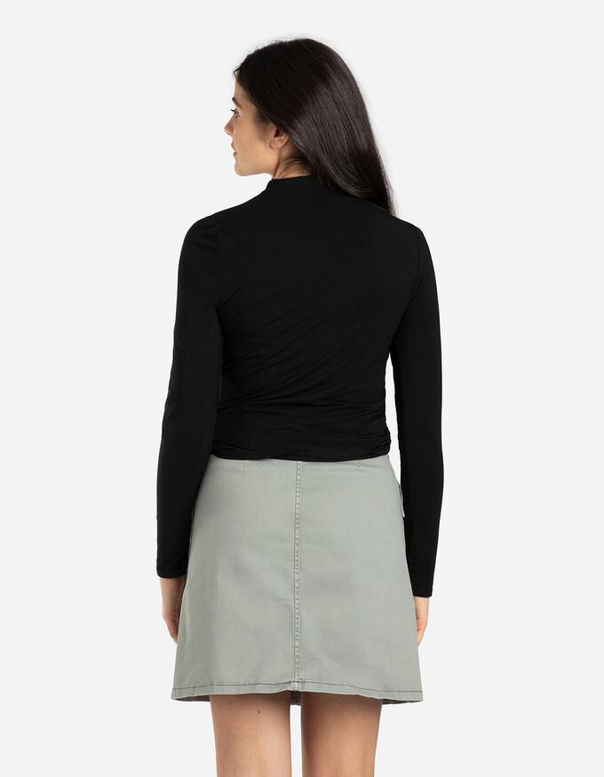 Langarmshirt - Mockneck