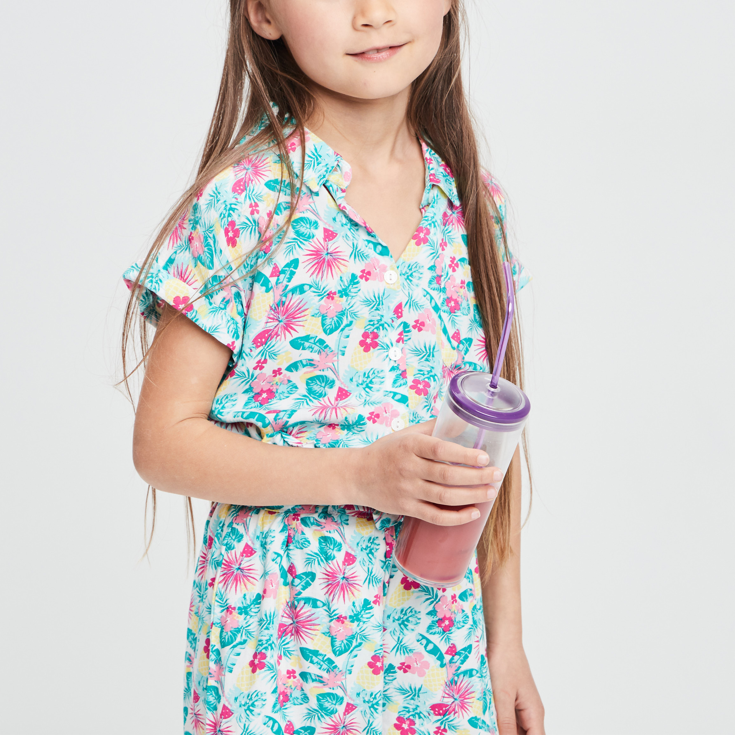 Chemise manches courtes blanc fille | La Halle