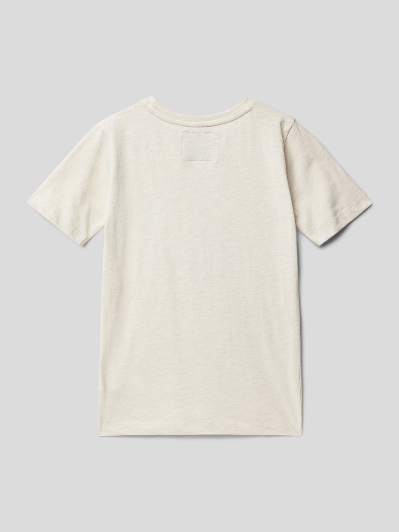 T-Shirt mit Motiv-Print in weiß