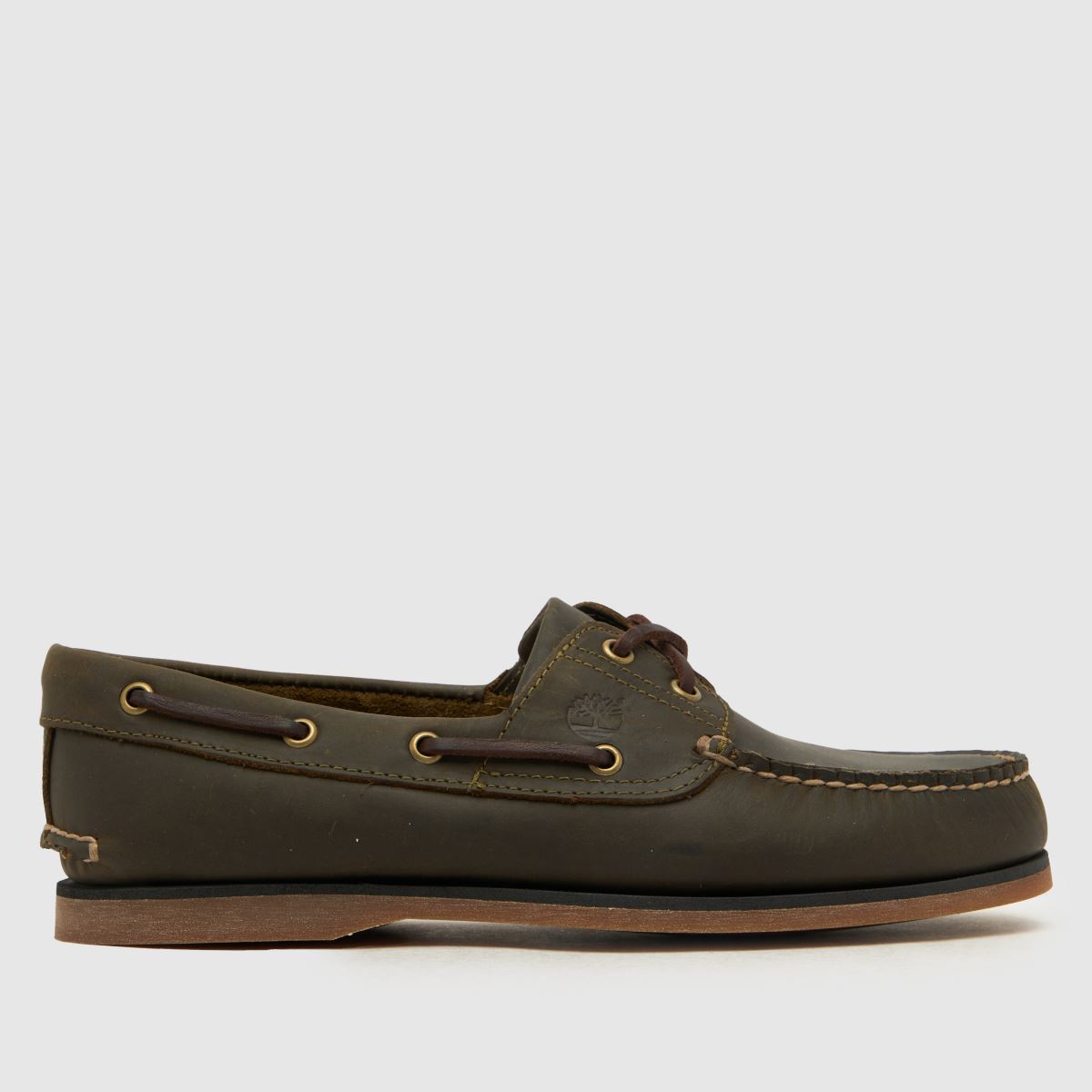 Timberland klassiska båtskor i khaki