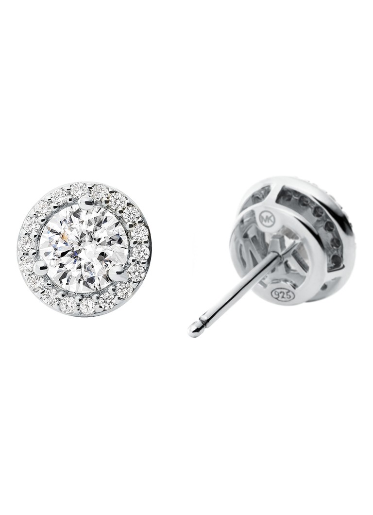 Orecchini a lobo Michael Kors in argento con zirconi cubici MKC1035AN040