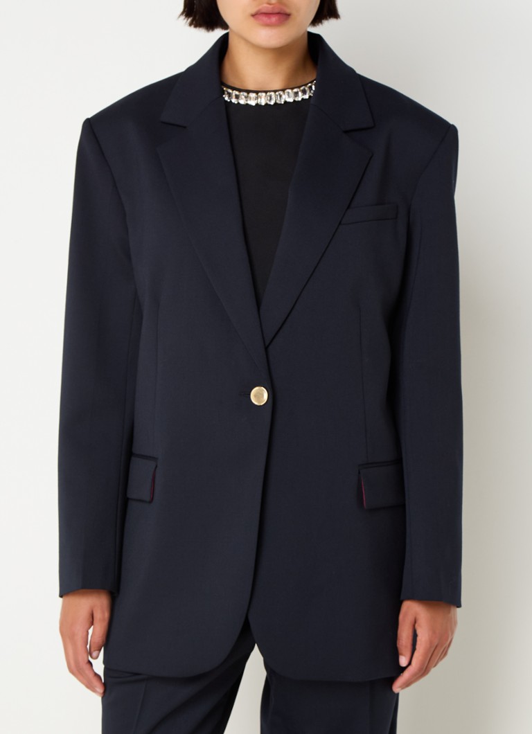 Sandro  Blazer in wolblend met klepzakken