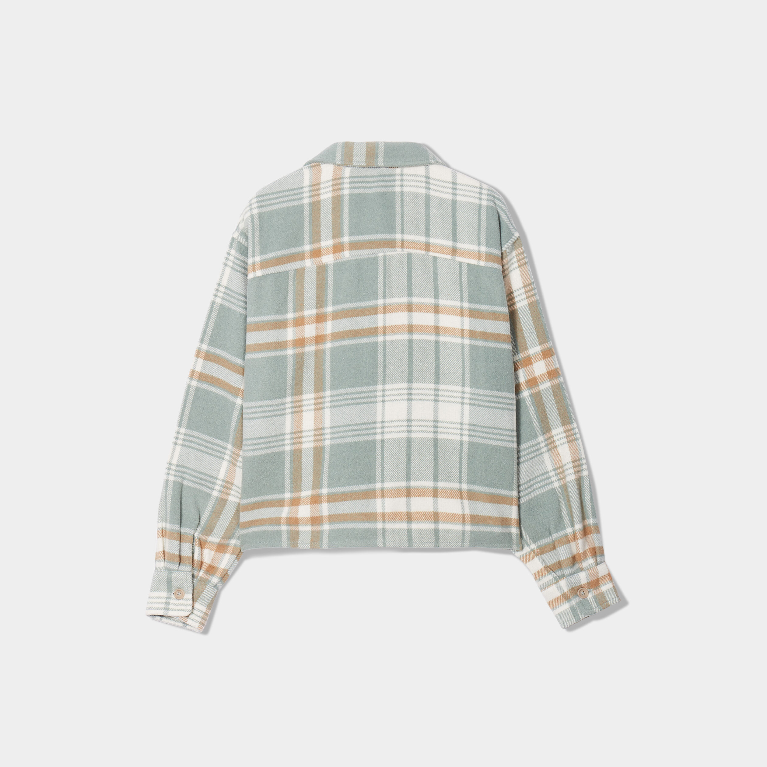 Chemise manches longues vert femme | Cache Cache