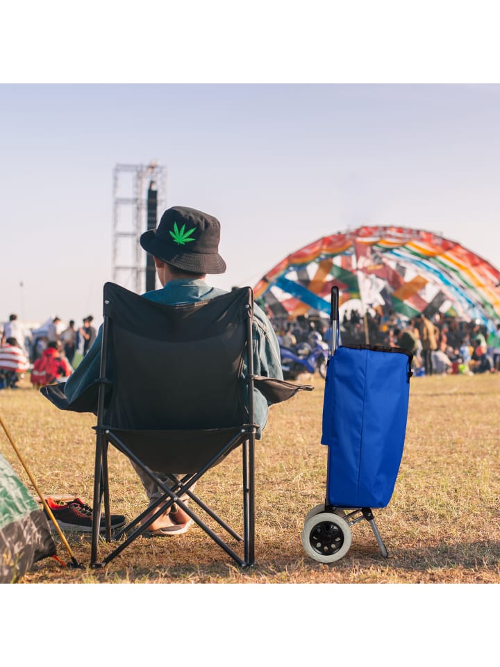 relaxdays Einkaufstrolley in Grau günstig kaufen onesize