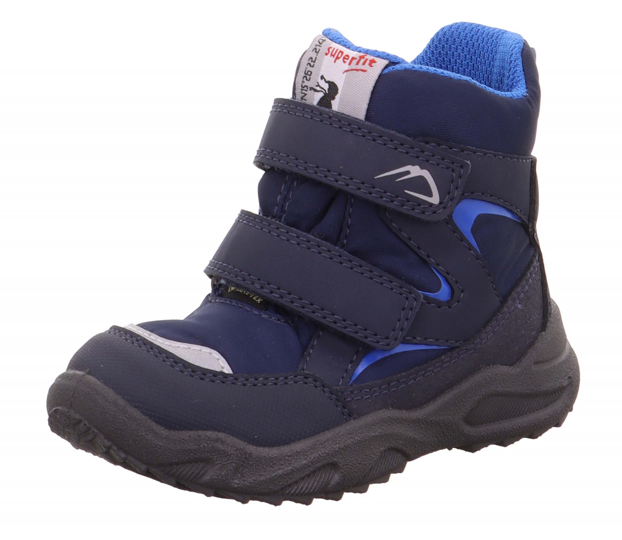 GLACIER - Blau Boots mit Klettverschluss