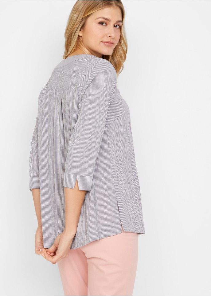 Tunika mit 3/4-Arm aus Baumwoll-Mix