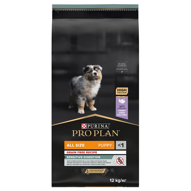 PURINA PRO PLAN All Sizes Puppy Sensitive Digestion Getreidefrei Truthahn
