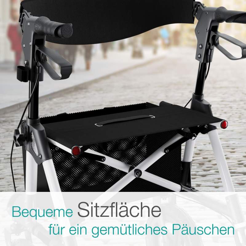 Aktivshop Alu Outdoor Rollator mit Luftbereifung »Komfort« faltbar