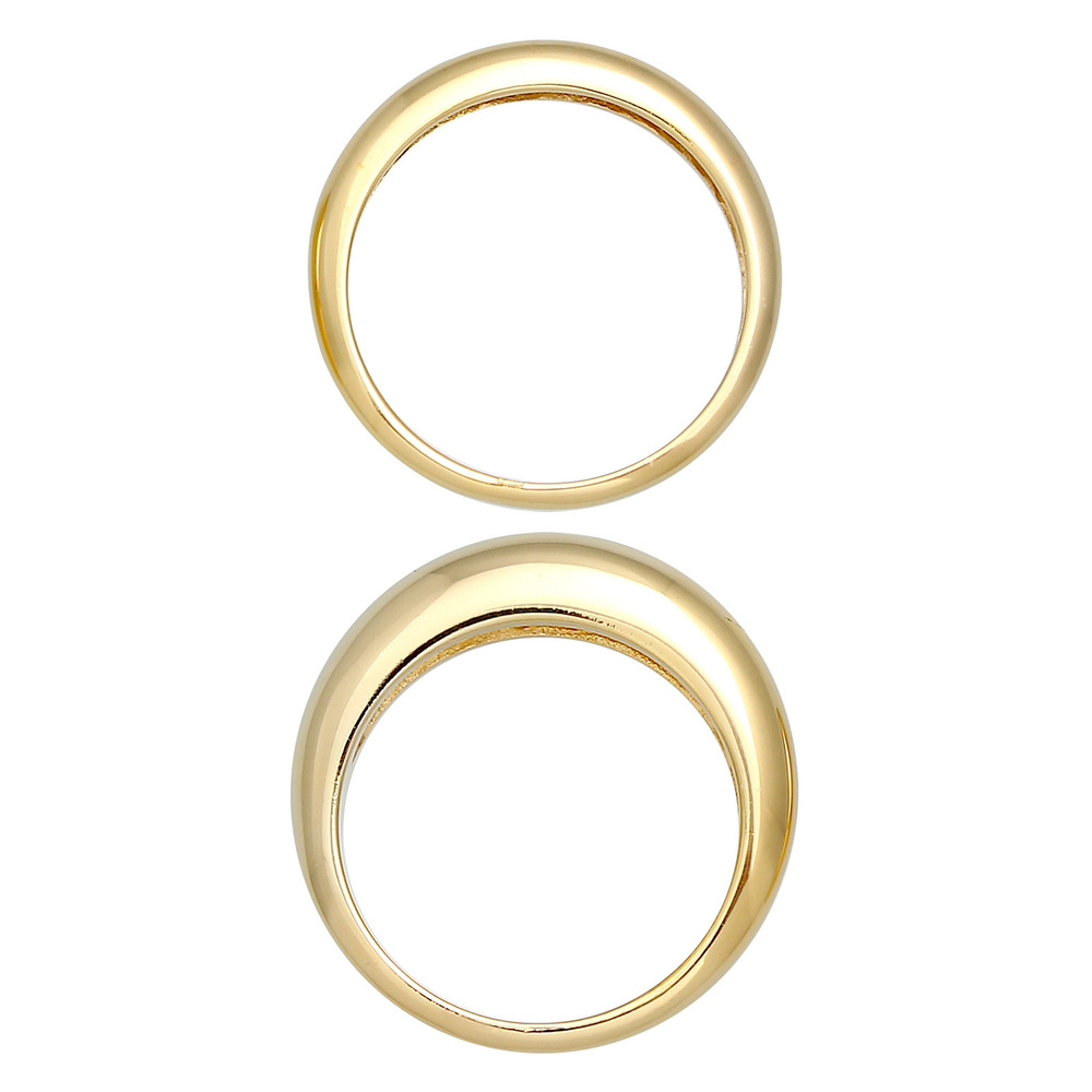Elli PREMIUM Elli PREMIUM Bague Jeu de bagues pour femmes - Basic Chunky Trend Blogger en arge Bague