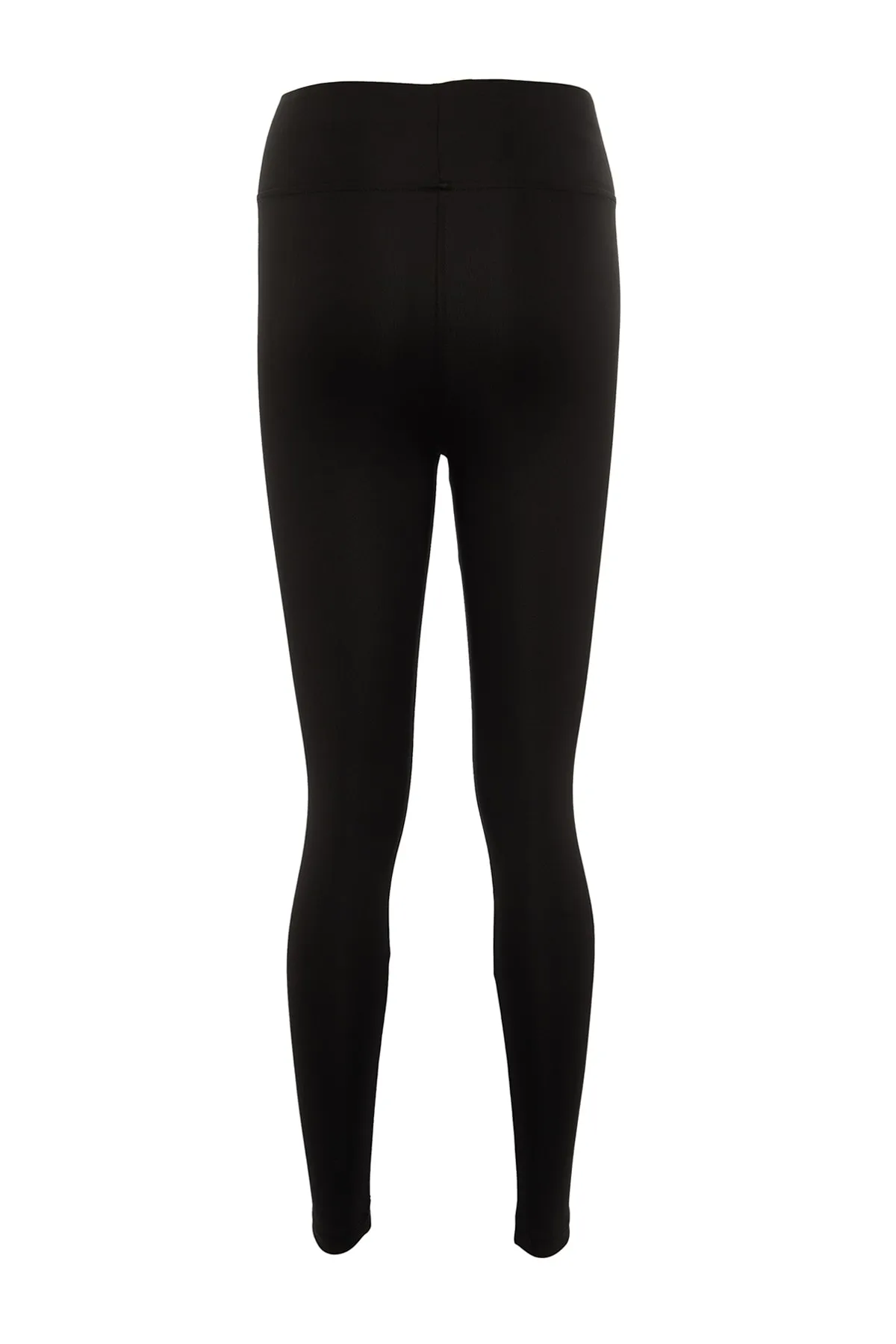 Trendyol Collection  Schwarze Fleece-Scuba-Strick-Leggings mit hoher Taille TWOAW21TA0098