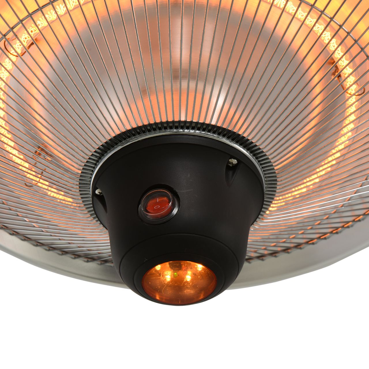 Outsunny Deckenheizstrahler 1500W mit LED inkl. Fernbedienung