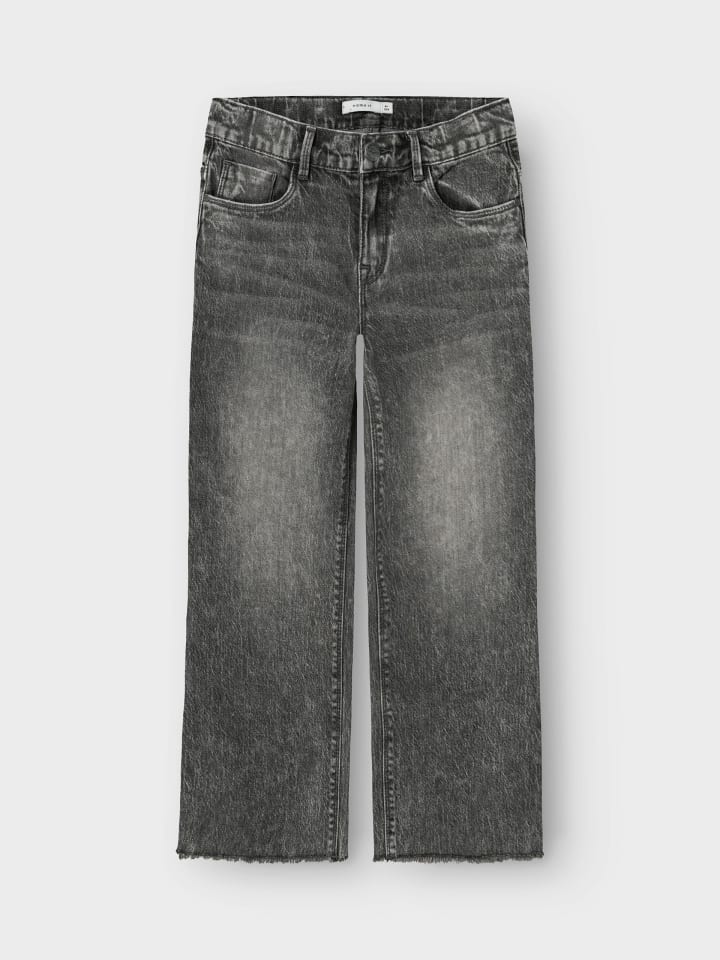 name it Wide Leg Jeanshose NKFROSE WIDE JEANS 9417-TK in dark grey denim günstig kaufen