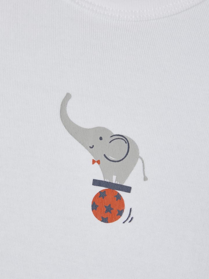 name it Unisex Baby Kurzarm-Body-Set Elefant in Grau günstig kaufen