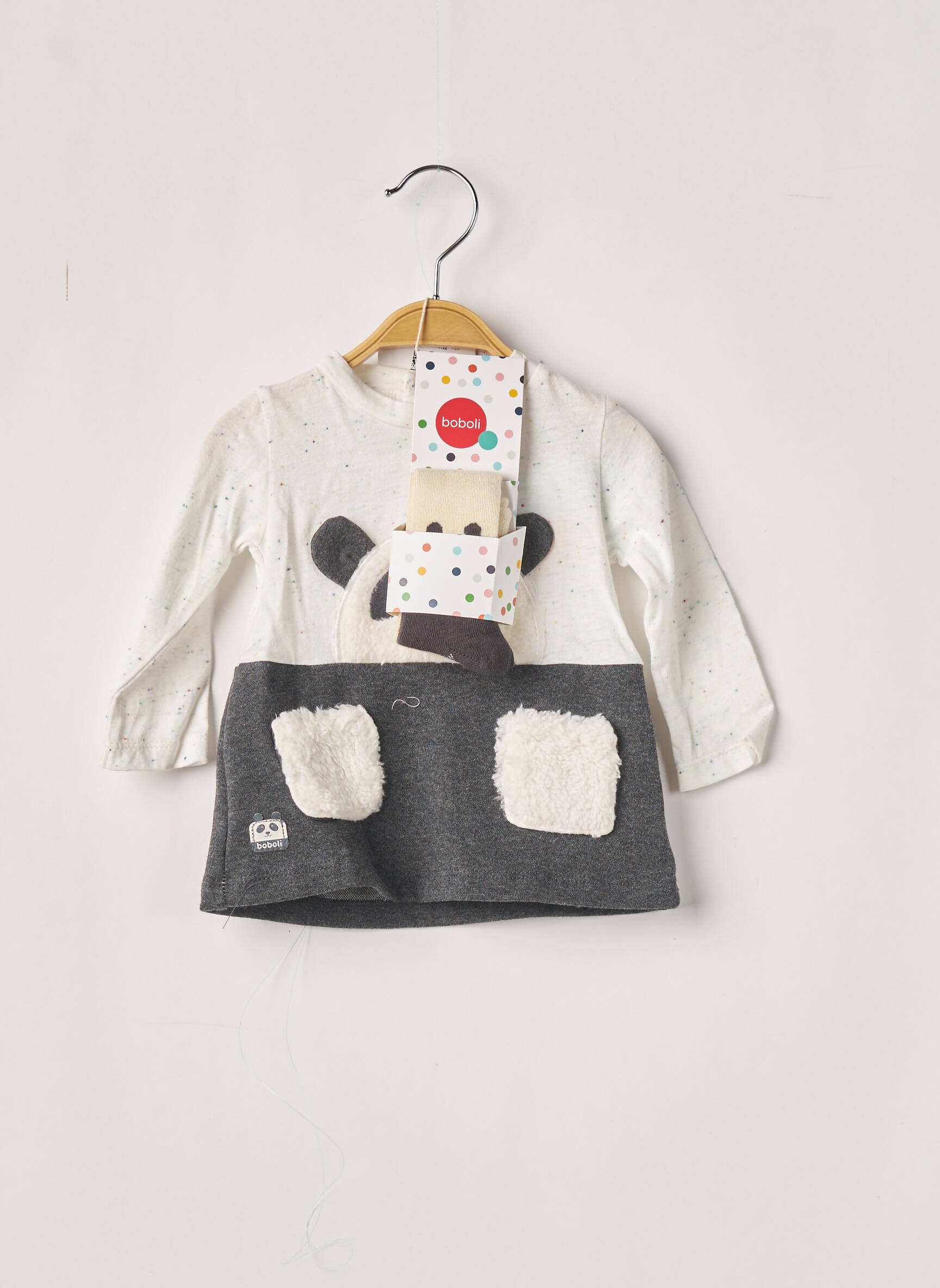Boboli Robes Mi Longues Fille couleur gris
